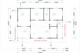 Chalet en bois LINDA (66 mm), 78 m² + 15 m² terrasse