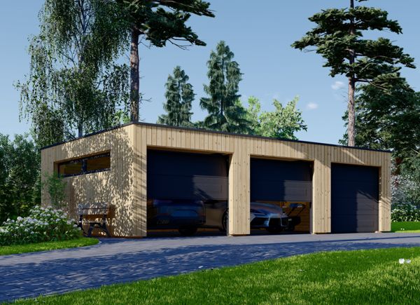 Kit grand garage en ossature bois Dimensions Grand Garage 3