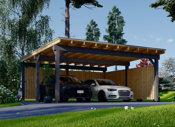 Parking Garage en bois avec trois niveaux